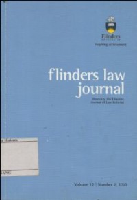 Image of FLINDERS LAW JOURNAL (FORMALLY THE FLINDER JOURNAL OF LAW REFORM)VOL. 12. NO.2, 2010.