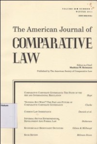 THE AMERICAN JOURNAL OF COMPARATIVE LAW Vol. LIX, No. 1,Winter 2011