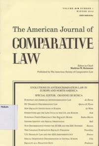 Image of THE AMERICAN JOURNAL OF COMPARATIVE LAW Vol. LX, No. 1,Winter 2012