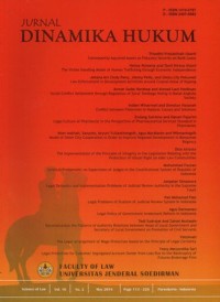 Image of JURNAL DINAMIKA HUKUM VOLUME 16 NO 2 MEI 2016