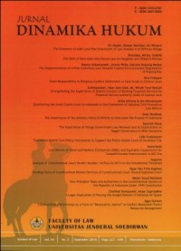 Image of JURNAL DINAMIKA HUKUM VOLUME 16 NO 3 SEPTEMBER 2016