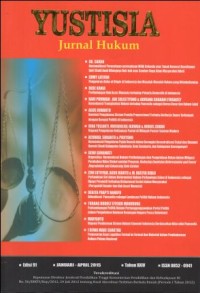 Image of YUSTISIA :JURNAL HUKUM EDISI 91, JANUARI-APRIL 2015, XXIV