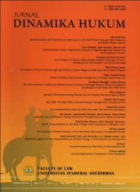 Image of JURNAL DINAMIKA HUKUM VOLUME 17 NO.2 MEI 2017