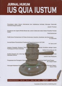 Image of JURNAL HUKUM IUS QUIA IUSTUM VOL. 22 NO.2 APRIL 2015