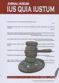 Image of JURNAL HUKUM IUS QUIA IUSTUM VOL. 22 NO.4 OKTOBER 2015