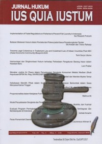 Image of JURNAL HUKUM IUS QUIA IUSTUM VOL. 25 NO.1 JANUARI 2018