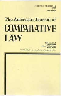 Image of THE AMERICAN JOURNAL OF COMPARATIVE LAW VOL.63, NO. 1-2,  2015