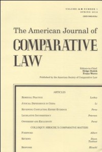 Image of THE AMERICAN JOURNAL OF COMPARATIVE LAW VOL.LXIV, NO.1, SPRING 2016