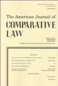 Image of THE AMERICAN JOURNAL OF COMPARATIVE LAW VOL. LXV, NO.1, SPRING 2017