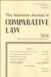 THE AMERICAN JOURNAL OF COMPARATIVE LAW VOL. LXV, NO.1, SPRING 2017