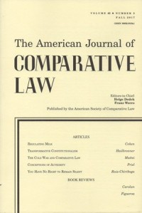 Image of THE AMERICAN JOURNAL OF COMPARATIVE LAW VOL. LXV, NO.3, FALL 2017
