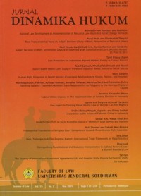 Image of JURNAL DINAMIKA HUKUM VOLUME 18 NOMOR 2 TAHUN 2018