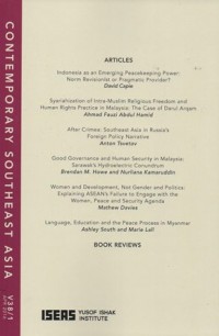 Image of CONTEMPORARY SOUTHEAST ASIA VOL.38, NO.1 APRIL 2016