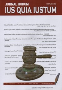 Image of JURNAL HUKUM IUS QUIA IUSTUM VOL.25, NO.2 MEI 2018