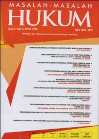 Image of MASALAH-MASALAH HUKUM JILID.47 NO.2 APRIL 2018