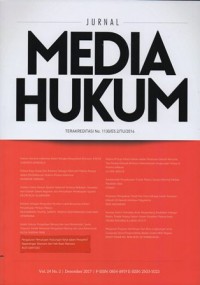 Image of JURNAL MEDIA HUKUM VOL.24 NO.2 DESEMBER 2017