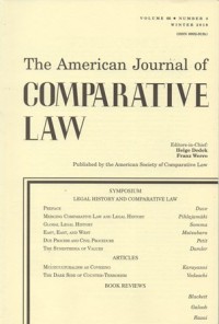 Image of THE AMERICAN JOURNAL OF COMPARATIVE LAW VOL.66, NO. 4
