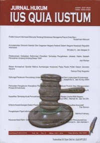 Image of JURNAL HUKUM IUS QUIA IUSTUM VOL.26, NO.2 2019
