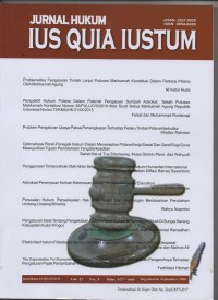 Image of JURNAL HUKUM IUS QUIA IUSTUM VOL 27 NO 3 2020