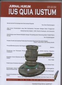 Image of JURNAL HUKUM IUS QUIA IUSTUM  VOL 26 NO 3 2019