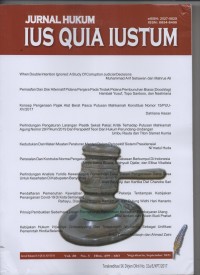 Image of JURNAL HUKUM IUS QUIA IUSTUM VOL 28 NO 3 2021