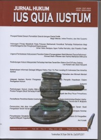 Image of JURNAL HUKUM IUS QUIA IUSTUM VOL 28 NO 2 2021