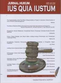 JURNAL HUKUM IUS QUIA IUSTUM VOL 27 NO 1 2020