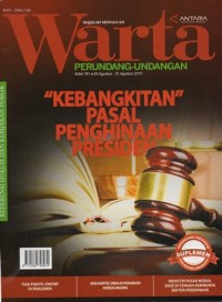Image of WARTA PERUNDANG-UNDANGAN EDISI 181 (25 AGUSTUS - 31 AGUSTUS 2015)