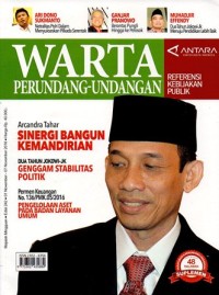 Image of WARTA PERUNDANG-UNDANGAN EDISI 242 (01 NOVEMBER - 07 NOVEMBER 2016)
