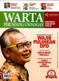 Image of WARTA PERUNDANG-UNDANGAN EDISI 241 (25 OKTOBER-1 NOVEMBER 2016)