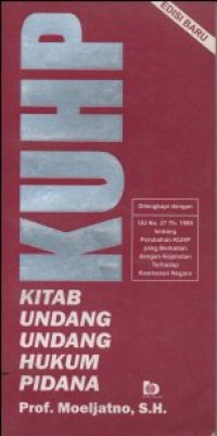 Image of KHUP KITAB UNDANG-UNDANG HUKUM PIDANA