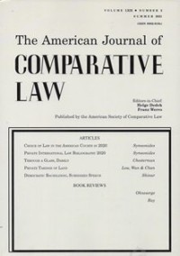 Image of The American Journal of Comparative Law Vol 69, No.2  Tahun 2021