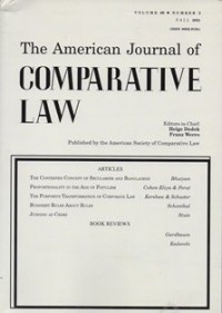 Image of The American Journal of Comparative Law Vol 69, No.3  Tahun 2021