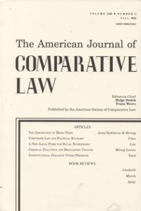 Image of The American Journal of Comparative Law Vol.LXX, No.3  Tahun 2022