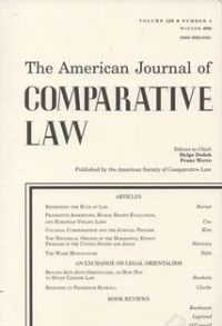 Image of The American Journal of Comparative Law Vol.LXX, No.4  Tahun 2022