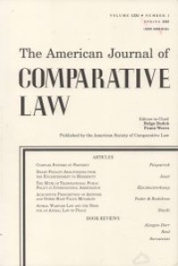 Image of The American Journal of Comparative Law Vol.LXXI, No.1  Tahun 2023