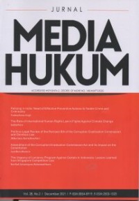 Image of Jurnal Media Hukum Vol.28, No. 2 Desember 2021