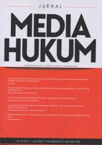 Image of Jurnal Media Hukum Vol.29, No. 1 June 2022