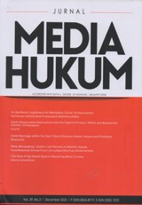 Image of Jurnal Media Hukum Vol.29, No. 2 Desember 2022