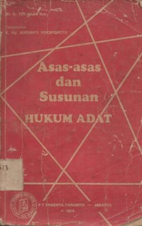 Image of ASAS DAN SUSUNAN HUKUM ADAT