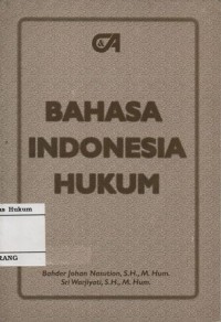 Image of BAHASA INDONESIA HUKUM