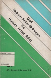 Image of DARI HUKUM ANTAR GOLONGAN DAN HUKUM ANTAR ADAT