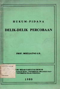 Image of HUKUM- PIDANA DELIK-DELIK PERCOBAAN