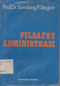 FILSAFAT ADMINISTRASI