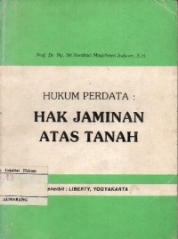Image of HUKUM PERDATA : HAK JAMINAN ATAS TANAH