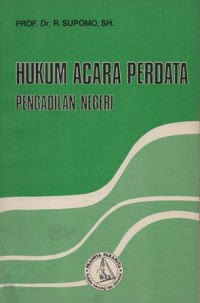 Image of HUKUM ACARA PERDATA PENGADILAN NEGERI