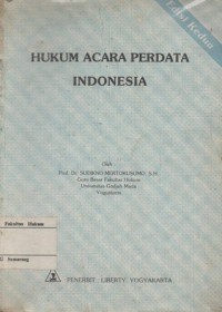 Image of HUKUM ACARA PERDATA INDONESIA (EDISI KEDUA)
