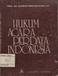 Image of HUKUM ACARA PERDATA INDONESIA