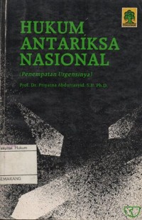 Image of HUKUM ANTARIKSA NASIONAL (PENEMPATAN URGENSINYA)