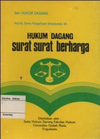 Image of HUKUM DAGANG SURAT SURAT BERHARGA